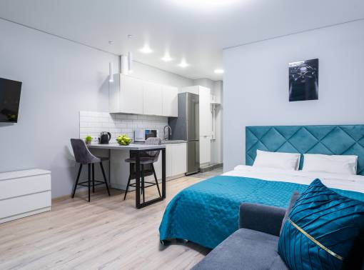 1-комнатная квартира-студия на сутки. Минск Мир. Быстрое заселение. Wi-Fi. Подходит для командировок и отдыха. - kvartirka.by