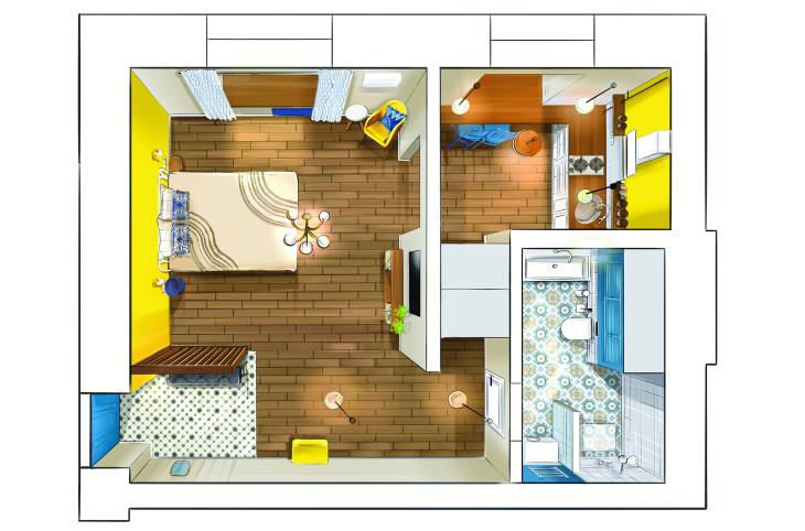 1-Комнатная квартира на сутки в  Бресте,  Комсомольская ул., 23    изображение 5 - kvartirka.by