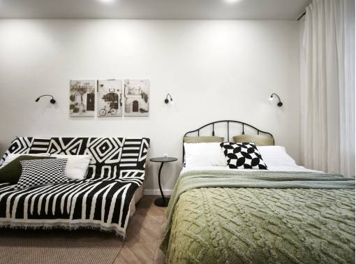 Центр. Атмосферная студия на 4-м этаже. ДЛЯ НЕКУРЯЩИХ.  - kvartirka.by