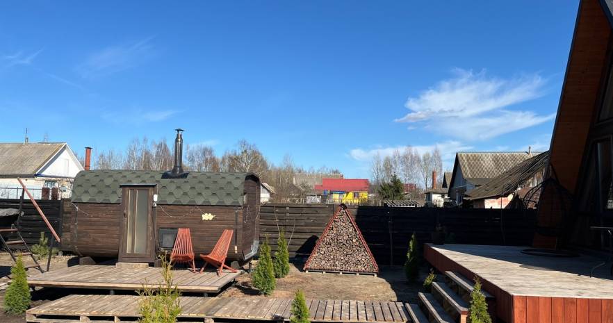 Сдаётся уютный A-frame дом " CHILL " в Гомельской области, г.Добруш, ул. Кривенченко, д.55  изображение 4 - kvartirka.by