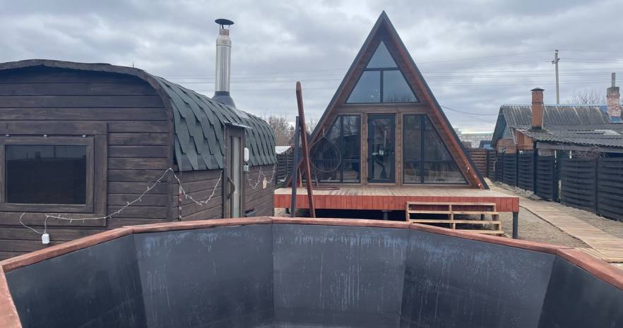Сдаётся уютный A-frame дом " CHILL " в Гомельской области, г.Добруш, ул. Кривенченко, д.55  изображение 13 - kvartirka.by