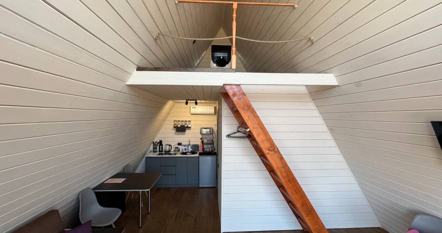 Сдаётся уютный A-frame дом " CHILL " в Гомельской области, г.Добруш, ул. Кривенченко, д.55  изображение 2 - kvartirka.by