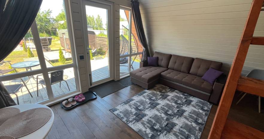 Сдаётся уютный A-frame дом " CHILL " в Гомельской области, г.Добруш, ул. Кривенченко, д.55  изображение 5 - kvartirka.by