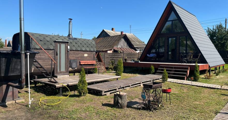 Сдаётся уютный A-frame дом " CHILL " в Гомельской области, г.Добруш, ул. Кривенченко, д.55  изображение 12 - kvartirka.by