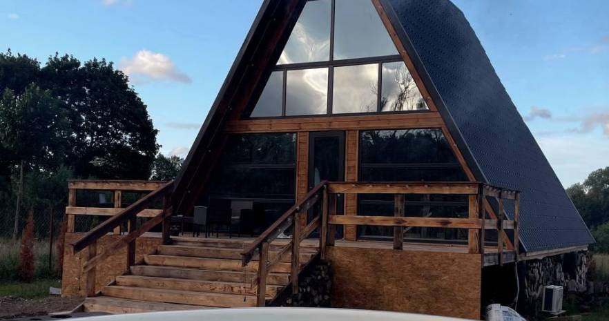 A-Frame, Дом в Беловежской пуще в Брестской области, д.Пашуки, д.7А  изображение 3 - kvartirka.by