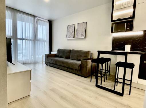 Светлая квартира с красивым видом. Панорамные окна - kvartirka.by