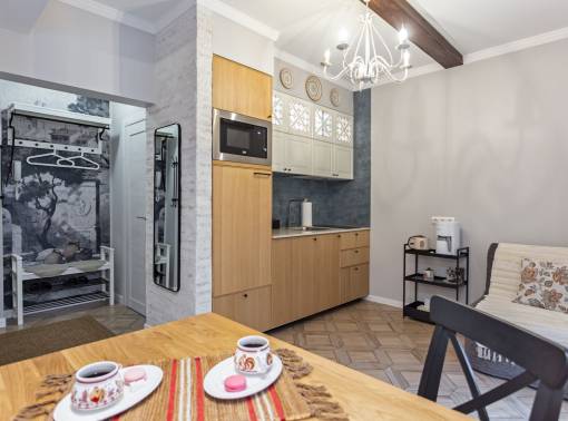 Роскошная ЭКО-студия в Минске с КАМИНОМ!   - kvartirka.by