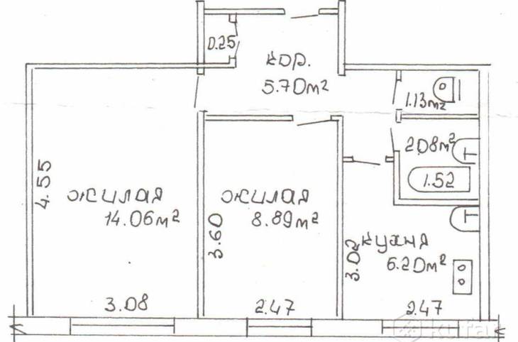 2-Комнатная квартира на сутки в  Барановичах,  Гаевая ул., 51    изображение 9 - kvartirka.by