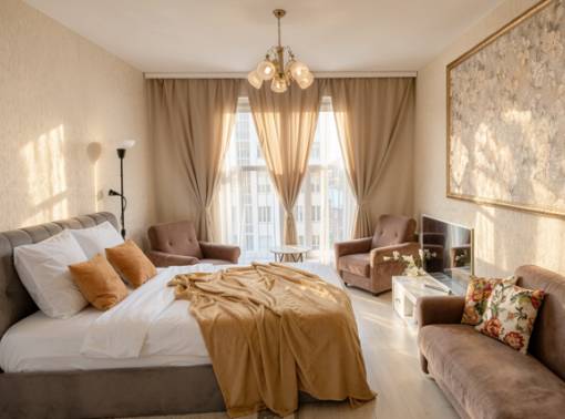 Новая уютная квартира с кроватью king-size - kvartirka.by