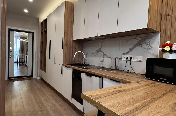 Фото 4: Квартира посуточно — Студия с террасой 16м² на улице Николы Теслы